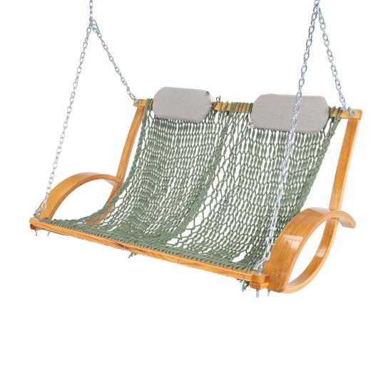 Bent Oak Double DURACORD® Rope Swing - Meadow