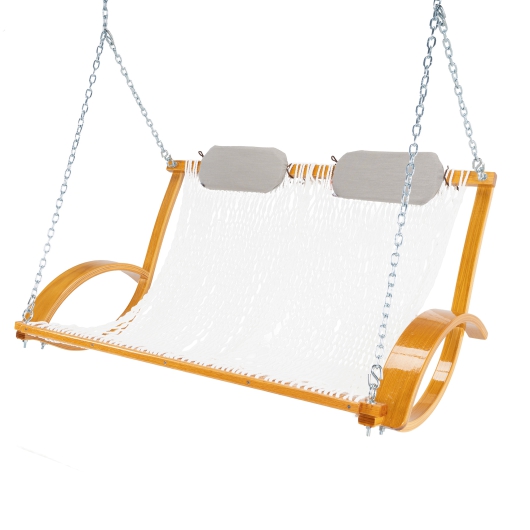 Bent Oak Double DURACORD® Rope Swing - White