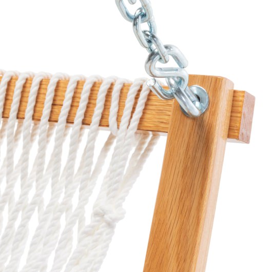 Double Duracord Rope Curved Arm Swing - White