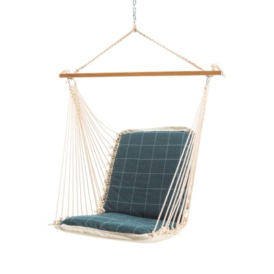 Sunbrella Single Cushion Swing - Wentworth Juniper