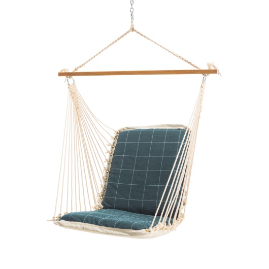 Sunbrella Single Cushion Swing - Wentworth Juniper