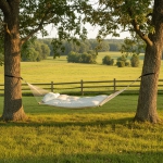 Large Bella Dura Tufted Hammock with Detachable Pillow - Atoll Mist