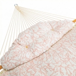 Large Bella Dura Tufted Hammock with Detachable Pillow - Atoll Persimmon