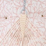 Large Bella Dura Tufted Hammock with Detachable Pillow - Atoll Persimmon