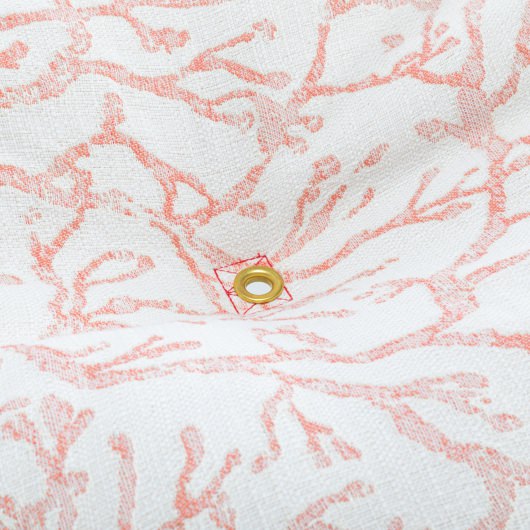 Large Bella Dura Tufted Hammock with Detachable Pillow - Atoll Persimmon