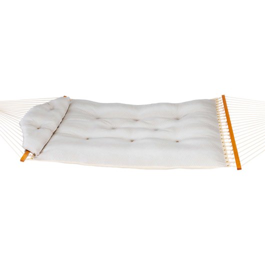 Large Sunbrella Tufted Hammock with Detachable Pillow - Clock Out Cloud
