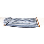 Large Sunbrella Tufted Hammock with Detachable Pillow - Clock Out Indigo