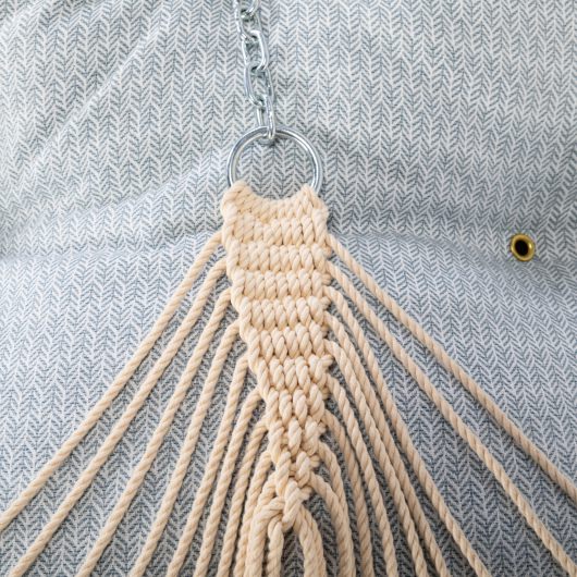 Large Bella Dura Tufted Hammock with Detachable Pillow - Festoon Mist