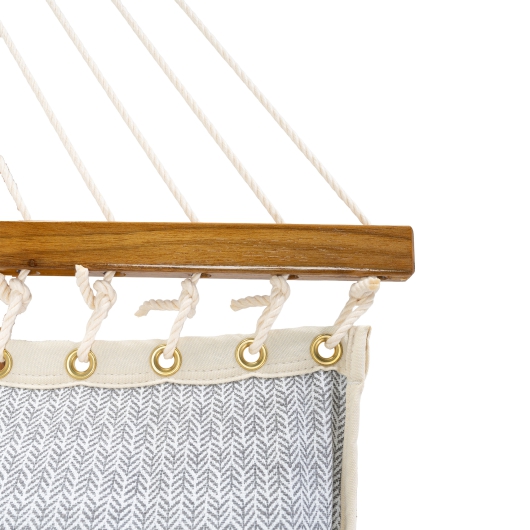 Large Bella Dura Tufted Hammock with Detachable Pillow - Festoon Pewter