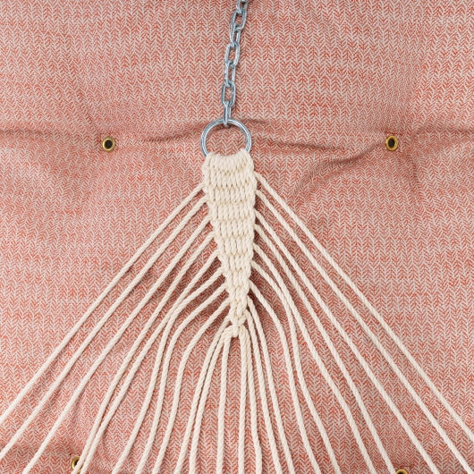 Large Bella Dura Tufted Hammock with Detachable Pillow - Festoon Persimmon