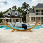 Large Bella Dura Tufted Hammock with Detachable Pillow - Principle Lagoon