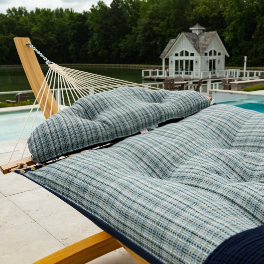 Large Bella Dura Tufted Hammock with Detachable Pillow - Principle Lagoon