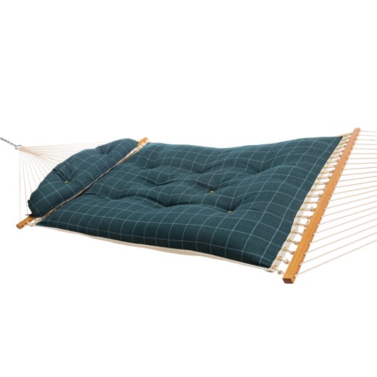 Large Sunbrella Tufted Hammock with Detachable Pillow - Wentworth Juniper
