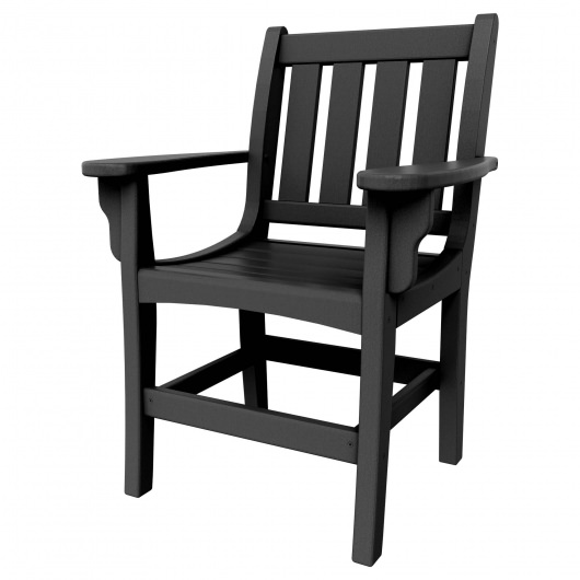 DURAWOOD® Poly Vertical Dining Chair With Arms
