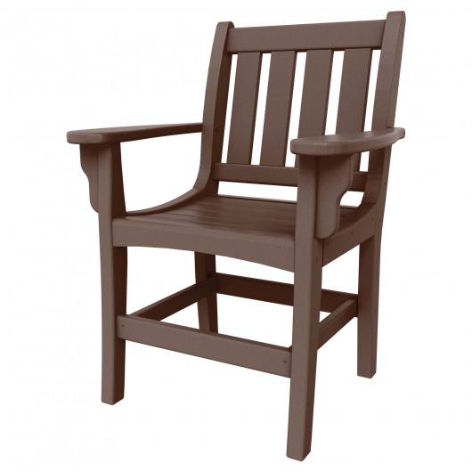 DURAWOOD® Poly Vertical Dining Chair With Arms