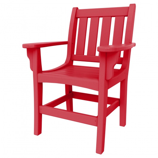 DURAWOOD® Poly Vertical Dining Chair With Arms