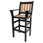 DURAWOOD® Poly Vertical Bar Height Chair with Arms