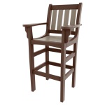 DURAWOOD® Poly Vertical Bar Height Chair with Arms