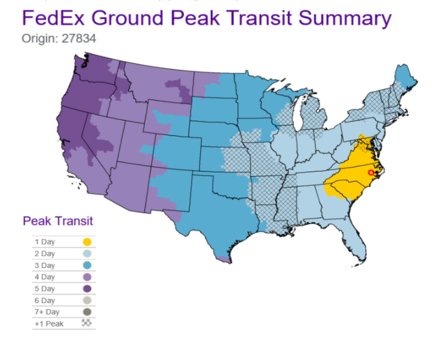 Holiday Shipping Map